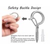 Anlising Pack of 30 Screw Hooks, Stainless Steel, Hook Screws