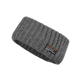 Croogo Headbands for Women Knit Headband Winter Ear Warmers Cold Weather Headbands Thick Head Wrap Christmas Gifts,Gray-FD05