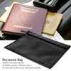 Black Fireproof Document Bag Cross Section Passport Money Certificates Keeping
