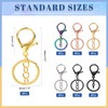 Glarks 28pcs 7 Colors Metal Lobster Claw Clasps with Chains