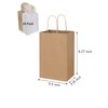 TUIOLUI 24 Pack Small White and Brown Paper Bags With