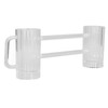 Beer Mug Acrylic Double Conjoined Beer Glass with Handle for