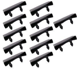 WANGCL 12 x Black Plastic Slatted Bed Frame Slatted Support Brackets 65mm x 9mm Single Double Bed
