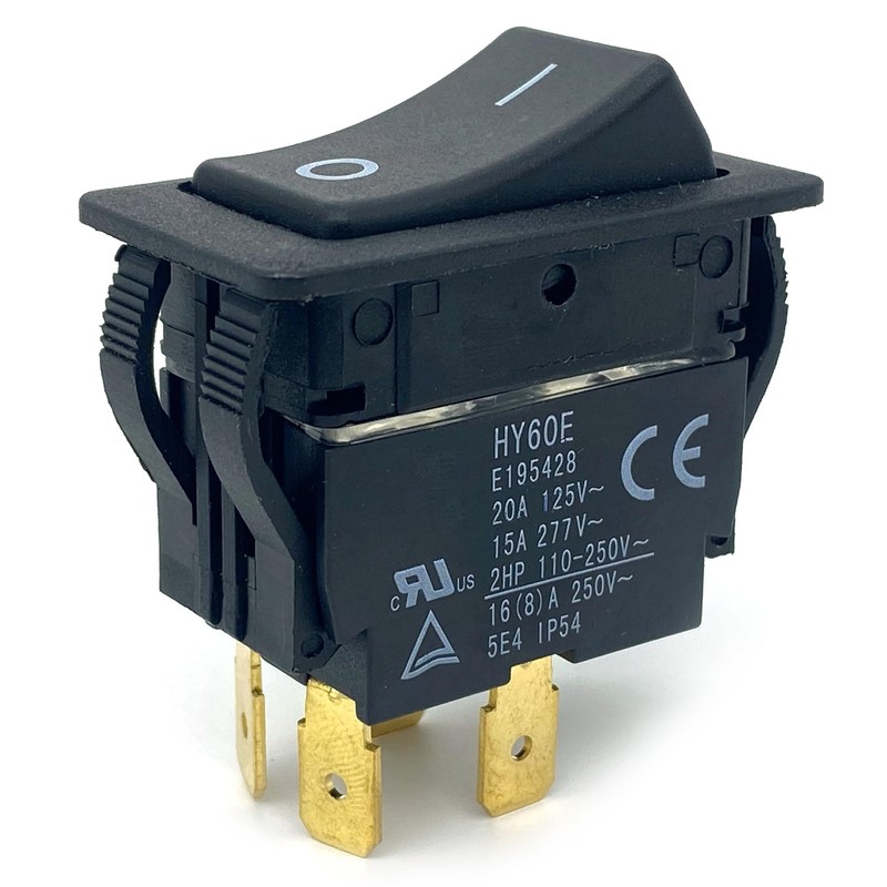 HY60E Rocker Switch 4-Pin 20A 125V (ON-Off) - Compatible with