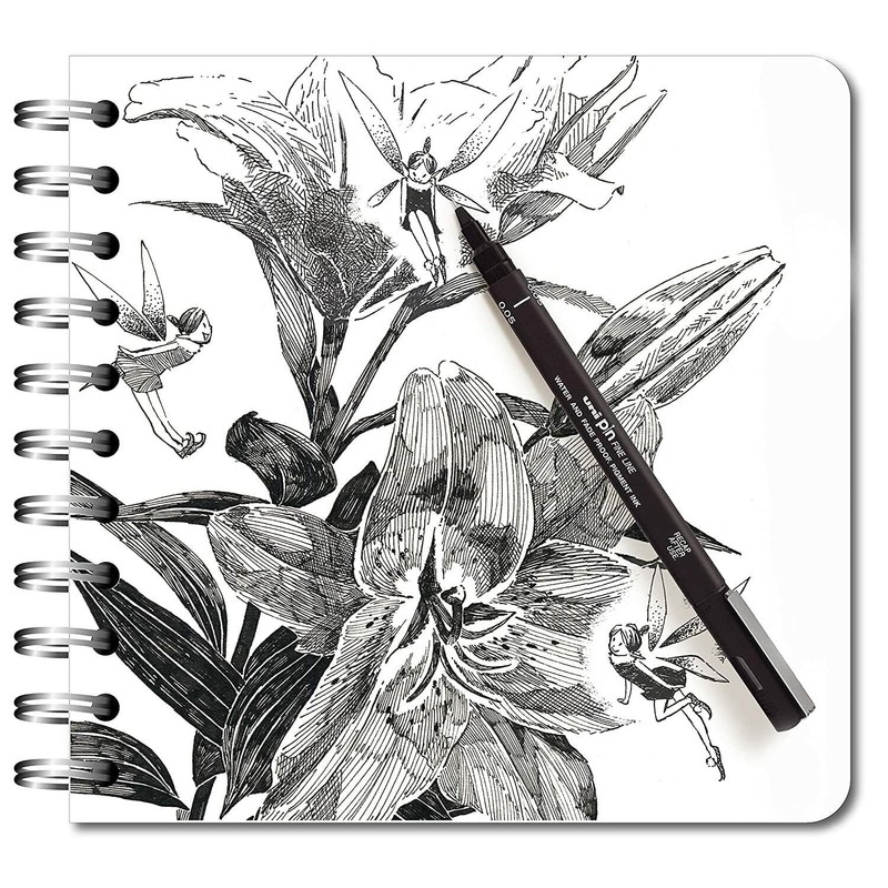 Uni Pin - Set of 6 drawing pens - black