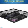 1InTheOffice Mesh Collection Desk Drawer Organizer Tray 3 Compartment -