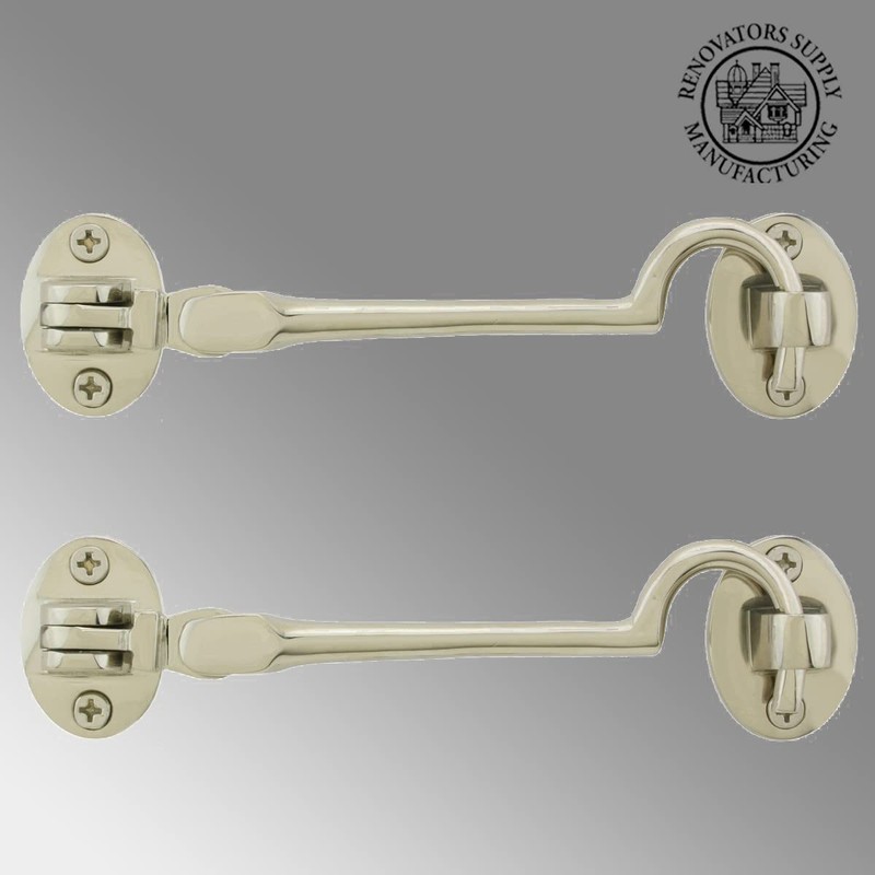 Renovators Supply Manufacturing Hook and Eye Latch 5.5 in. Chrome