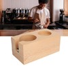 Wooden Coffee Tamper Station Stable Prevent Slip Coffee Tamper Holder