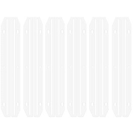 60Pcs 3 Ring Binders,Magazine Holders for Binders 3 Hole Punched Plastic Magazine Organizer Binder Accessories 3 Ring Binder Insert Strips for File Book Paper Magazine Collector, Translucent White