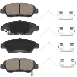 SUPLABEL Front Brake Pads HZ1394 for 09-20 Honda Fit, 11-15 CR-Z, Ceramic Brake Pads w/Hardware 2009 2010 2011 2012-2015 2016 2017 2018 2019 2020 Replacement