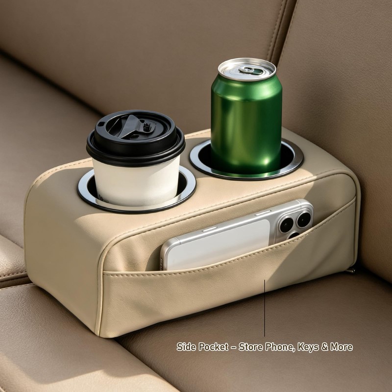 Pontoon Boat Cup Holder No Drill Drink Holder with Pocket