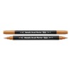 Idena 10856 Brush Marker with Double Tip, 12 Felt Tip