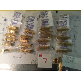 KINGS Qty. of 2 Kings Electronics gold UG-1428/U TPS-Male (3slot) to N-Female coax RF