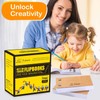 PRIMBEEKS 12 Pack Premium Blank Flip Books Paper with Holes,