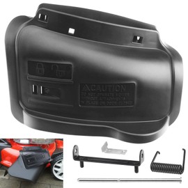 EZYPAK 532420019 22" Mulching Door Compatible with Husqvarna/Craftsman Lawn Mower with 532441192 Door Latch Zinc & 532175735 Hinge Bracket & 175650 Cover Door Hinge Rod / 193000 Spring