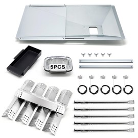 Hipoilk Grill Grease Tray Replacement for Nexgrill 720-0882A Evolution Infrared Plus 5-Burner, Adjustable Drip Pan, Heat Plates Tents, Igniters and Burners Nexgrill Replacement Parts