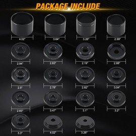 GOOACC Wheel Bearing Removal Tool Kit, 23PCS Wheel Bearing Press Kit for Front Wheel Drive Bearing Removal & Installation Universal Hub Bushing Press Sleeves Puller Tool Set with Sliding Screws Blue