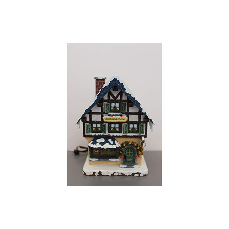 Hubrig-Volkskunst Winter Children's Sugar Bakery 15 cm Electrically Illuminated