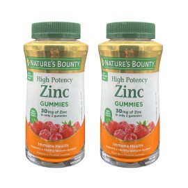 Nature’s Bounty Zinc Gummies 30mg Immune Support 120 Ct Exp 02/26 Lot of 2