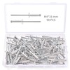 YIXISI 90 PCS M4x16 mm Dome Blind Rivet, Metal Rivets