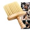 Cepillo Madera Limpieza De Cuello Barbería Corte De Pelo 1pz