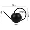 1000ml Watering Can Long Spout Watering Pot Stainless Steel Semi
