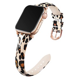 Kai Tian 38 mm, 40 mm, 41 mm, 42 mm, 44 mm, 45 mm, shiny leather bracelet, No gemstone