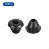 uxcell 20Pcs Rubber Grommets 5mm Mount Dia, for 3mm ID