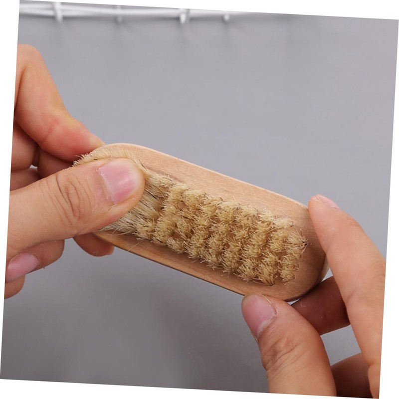 IWOWHERO Double Sided Fingernail Cleaning Brush Professional Nail Manicure Tool