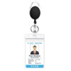 2 Pack Retractable Badge Holders, Waterproof Transparent Retractable Keychain Card