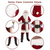 Opemon Santa Claus Costume for Men Adults Deluxe Santa Suit