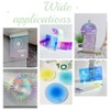 BENECREAT 2pcs Iridescent Acrylic Sheets, 2.5mm thick Rainbow Plexiglass Sheet
