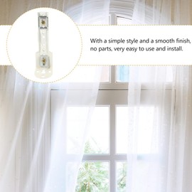 Curtain Track Bracket - Metal Wall Mount Brackets for Easy Curtain Installation White 11 5 X 4 5 X 3 7 Cm Ideal for Home and Office Use