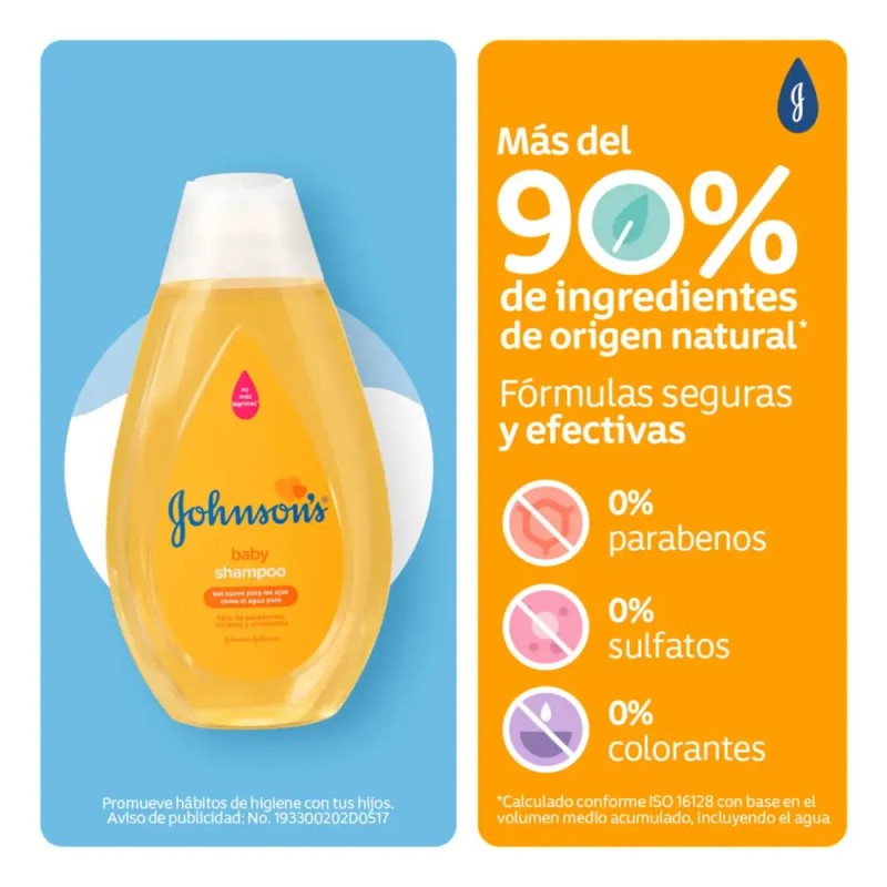 Shampoo Para Bebé Johnson's Ph Balanceado X 400 Ml