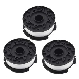 String Trimmer 30ft 0.065" Line Replacement Spool Weed Eater String Trimmers Autofeed Spools Replaces (3-Pack)