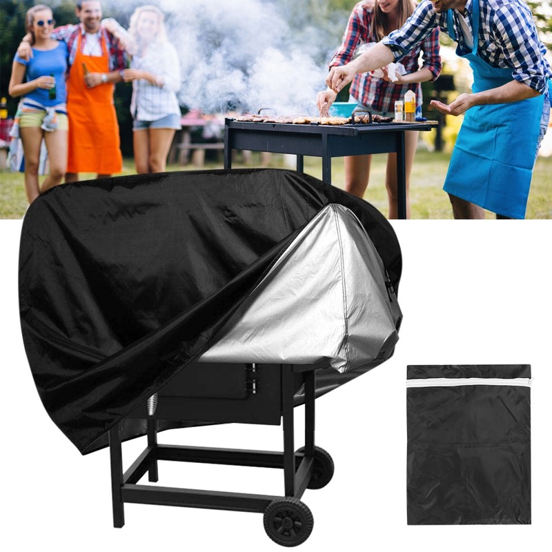 Large Waterproof BBQ Cover Rainproof UV Protection Grill Covers Garden
