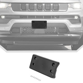 JeCar License Plate Frame Bracket Fit for 2022 2023 2024 Jeep Compass Front License Plate Holder Mount