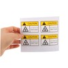 KICHOUSE 4 Pack High Temp Warning Stickers Caution Hot Surface