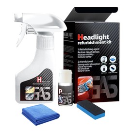 Nmoiat Headlight Restoration Kit, Automotive Headlight Cleaner Polishing Kits, Headlamp Repair Polisher Cleaning Kits Ceramic Coating Spray Head Light Restoring Kit for All Vehicle Types