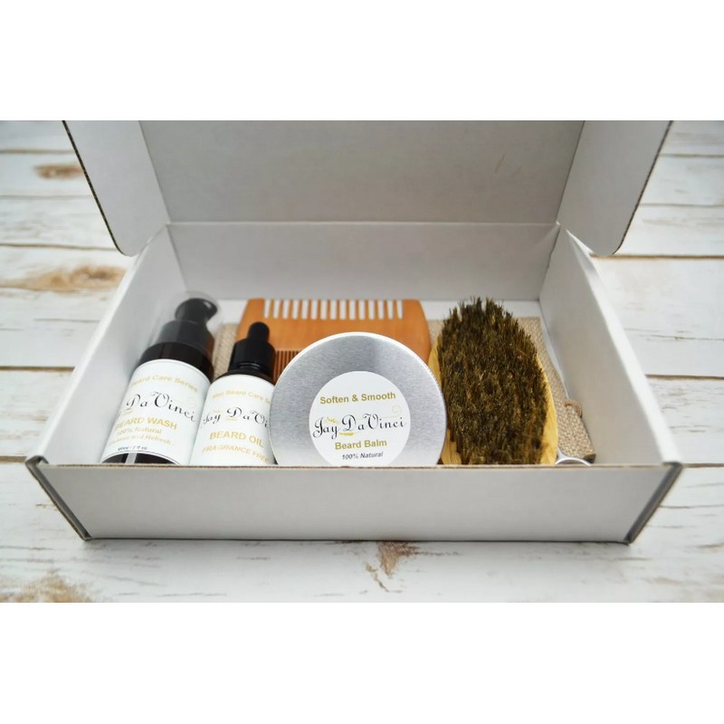 Beard Growth Kit for Men - Grooms Beard Mustache boosts