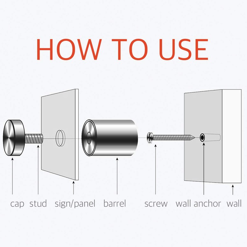 3/4 x 1-1/8 Inch Standoff Screws - Lantee 8 Pcs