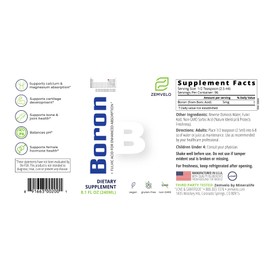 Liquid Boron | 3 Month Supply | Support Graceful Aging | Support Calcium and Magnesium Absorption