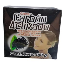 Crema Corporal Con Carbón Activado 180g Purifica Y Suaviza Alga Marina