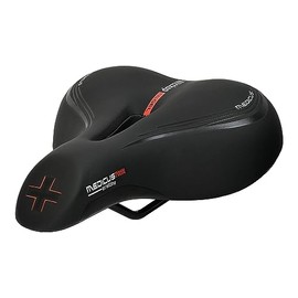 Wittkop Unisex - Adult Medicus Twin 3.0 City Bike Saddle, Black, One Size