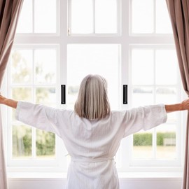 Sliding Door Handles 2 Pcs, Aluminum Alloy Curved Handle Balcony Door Handle Door Pull Handle with Screws for Drawers Windows Screens Cabinets Wardrobes Cupboard Sliding Doors (Black)