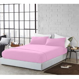 DAN RIVER Twin XL Jersey Sheet Set|Luxury Heather 100% Cotton Bed Sheets|T-Shirt Sheets|All Season Bedding|Soft Comfortable Deep Pocket Jersey Cotton Bed Sheets (4Pc, Twin XL, Lavender)