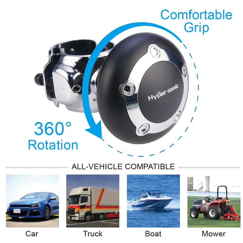 Hypersonic Car Power Handle Spinner Steering Wheel Knob in