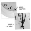 ORFOFE 9-inch Plastic Wall Clock Silent Wall Hanging Decor Clock