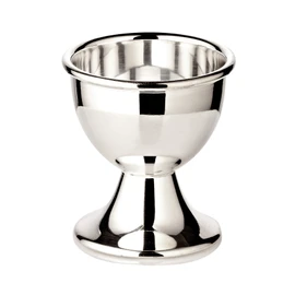 EDZARD Set of 4 Classo Egg Cups (Height 5 cm) Heavy Silver-Plated Classic Shape Silver Cups for Breakfast Egg, Easter, Breakfast Table