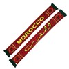 Marruecos - Bufanda de punto de fútbol, rojo, verde, dorado
